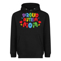 Black LIL Autism Mom Heavyweight Hoodie - CowhideDigitalArt