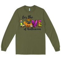 Army Green For the love of Halloween Long Sleeve Tee - NancyCooperArtShop