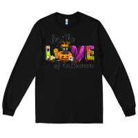 Black For the love of Halloween Long Sleeve Tee - NancyCooperArtShop