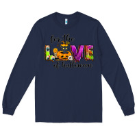 Navy For the love of Halloween Long Sleeve Tee - NancyCooperArtShop