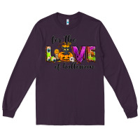 Plum For the love of Halloween Long Sleeve Tee - NancyCooperArtShop