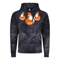Three Little Foxes In Fox Family I Gift Vintage Hoodie | Teevron