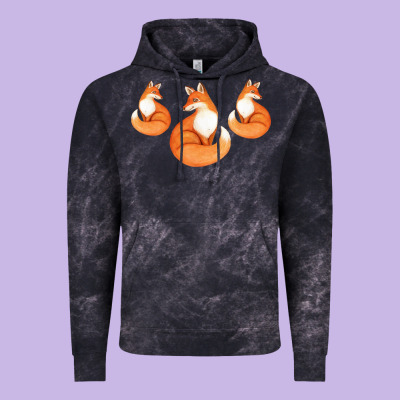 Three Little Foxes In Fox Family I Gift Vintage Hoodie Designed By Bettercallsaul