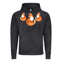 Vintage Black Three Little Foxes IN Fox Family I Gift Vintage Hoodie - Bettercallsaul