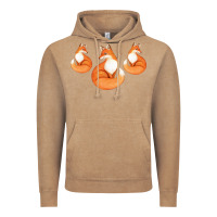 Vintage Coffee Three Little Foxes IN Fox Family I Gift Vintage Hoodie - Bettercallsaul