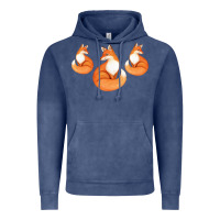 Vintage Denim Three Little Foxes IN Fox Family I Gift Vintage Hoodie - Bettercallsaul