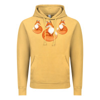 Vintage Mustard Three Little Foxes IN Fox Family I Gift Vintage Hoodie - Bettercallsaul