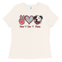 Bone Peace Love Pitties Ladies Tee - Jasminsmagicworld