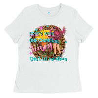 White heres your one chance fancy Ladies Tee - NancyCooperArtShop