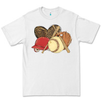 White softball Premium Tee - MaliasSmallBusiness