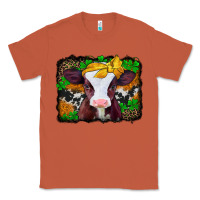 Copper st patricks baby cow with leopard background Classic Tee - Jasminsmagicworld