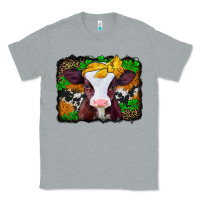 Heather Grey st patricks baby cow with leopard background Classic Tee - Jasminsmagicworld