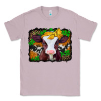 Lilac st patricks baby cow with leopard background Classic Tee - Jasminsmagicworld