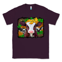Plum st patricks baby cow with leopard background Classic Tee - Jasminsmagicworld