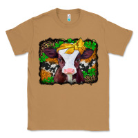 Toasted Coconut st patricks baby cow with leopard background Classic Tee - Jasminsmagicworld