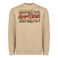 Mushroom Super mom super wife super tired Heavyweight Sweatshirt - CowGirlArtShop