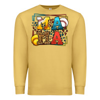 Antique Gold Leopard Softball And Baseball Mama Mother's Day Premium Sweatshirt - LillyAllenDesigns