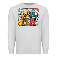 Dove Grey Leopard Softball And Baseball Mama Mother's Day Premium Sweatshirt - LillyAllenDesigns