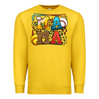 Lemon Leopard Softball And Baseball Mama Mother's Day Premium Sweatshirt - LillyAllenDesigns