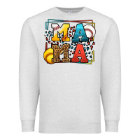 Oatmeal Heather Leopard Softball And Baseball Mama Mother's Day Premium Sweatshirt - LillyAllenDesigns