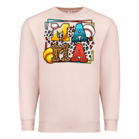 Pale Pink Leopard Softball And Baseball Mama Mother's Day Premium Sweatshirt - LillyAllenDesigns