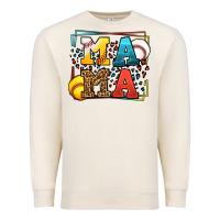 Sandshell Leopard Softball And Baseball Mama Mother's Day Premium Sweatshirt - LillyAllenDesigns
