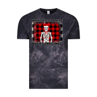 Cloud Black When You re Dead Inside But It Christmas Skeleton Vintage Tee - Bettercallsaul