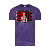 Cloud Purple When You re Dead Inside But It Christmas Skeleton Vintage Tee - Bettercallsaul