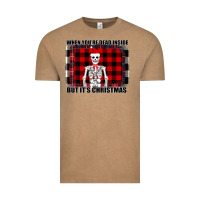Vintage Coffee When You re Dead Inside But It Christmas Skeleton Vintage Tee - Bettercallsaul