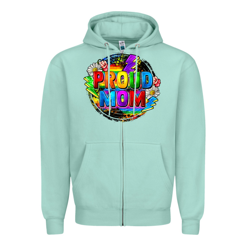 Proud Mom Lgbtq+ Mother's Day Zipper Hoodie by FaDigitalArtStudio | Teevron