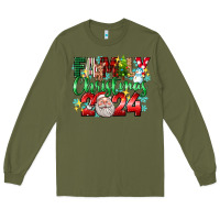 Army Green family christmas 2024 Long Sleeve Tee - texasbilliewilder