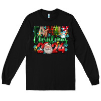 Black family christmas 2024 Long Sleeve Tee - texasbilliewilder
