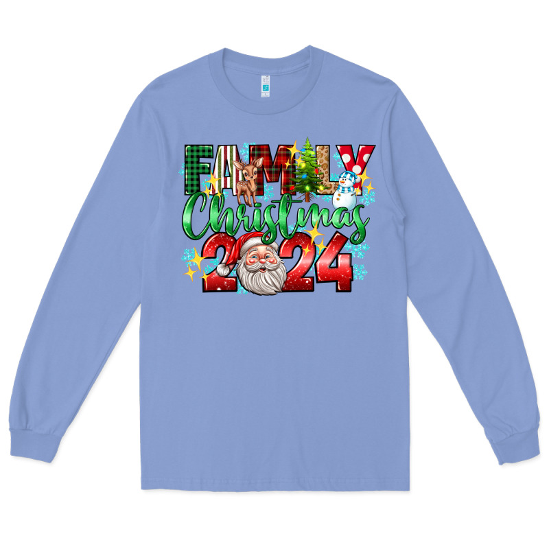 Family Christmas 2024 Long Sleeve Tee by texasbilliewilder | Teevron