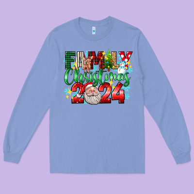 Family Christmas 2024 Long Sleeve Tee Designed By Texasbilliewilder