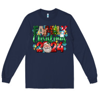Navy family christmas 2024 Long Sleeve Tee - texasbilliewilder