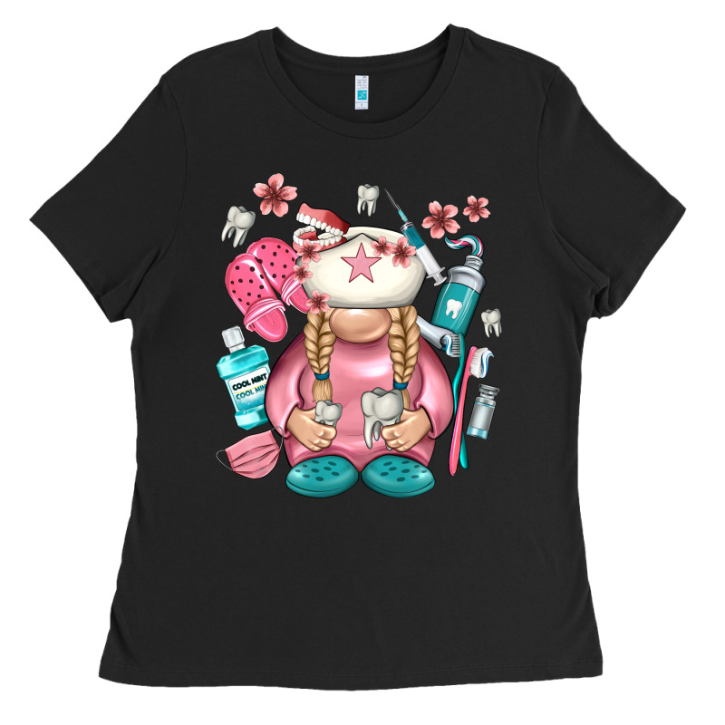 Dentist Gnome Ladies Tee by NancyCooperArtShop | Teevron