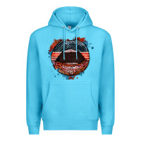 American Flag Lips 4th Of July Premium Hoodie | Teevron