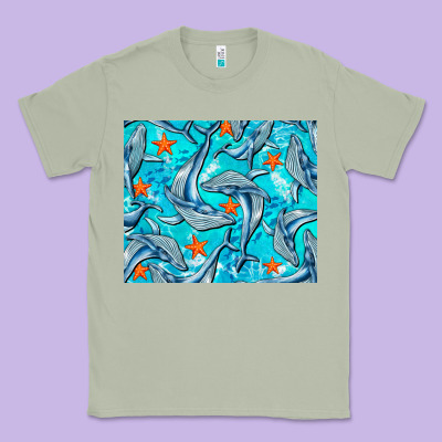 Humpback Whale Mousepad Classic Tee Designed By Barkaloodesign