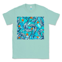 Seafoam humpback whale mousepad Classic Tee - BarkalooDesign