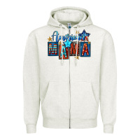 Oatmeal Heather American mama 4th of july Zipper Hoodie - FaDigitalArtStudio