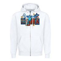 White American mama 4th of july Zipper Hoodie - FaDigitalArtStudio