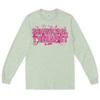 Matcha Breast Cancer behavioral therapist Long Sleeve Tee - texasbilliewilder