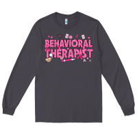 Smoke Breast Cancer behavioral therapist Long Sleeve Tee - texasbilliewilder