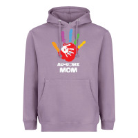 Lavender LIL Autism Mom Heavyweight Hoodie - CowhideDigitalArt