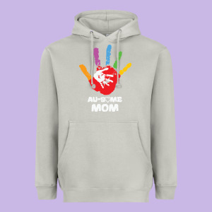 Lil Autism Mom Heavyweight Hoodie Designed By Cowhidedigitalart