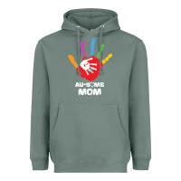 Sage LIL Autism Mom Heavyweight Hoodie - CowhideDigitalArt