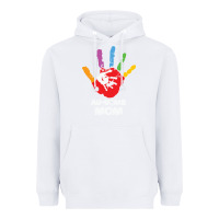 White LIL Autism Mom Heavyweight Hoodie - CowhideDigitalArt