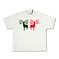 Pistachio Merry Christmas Reindeer Urban Heavy Tee - Bettercallsaul