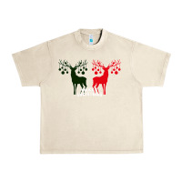 Sandshell Merry Christmas Reindeer Urban Heavy Tee - Bettercallsaul