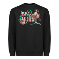 Black blessed nurse Heavyweight Sweatshirt - CowGirlArtShop